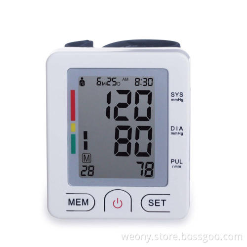 Bluetooth wrist blood pressure monitor
